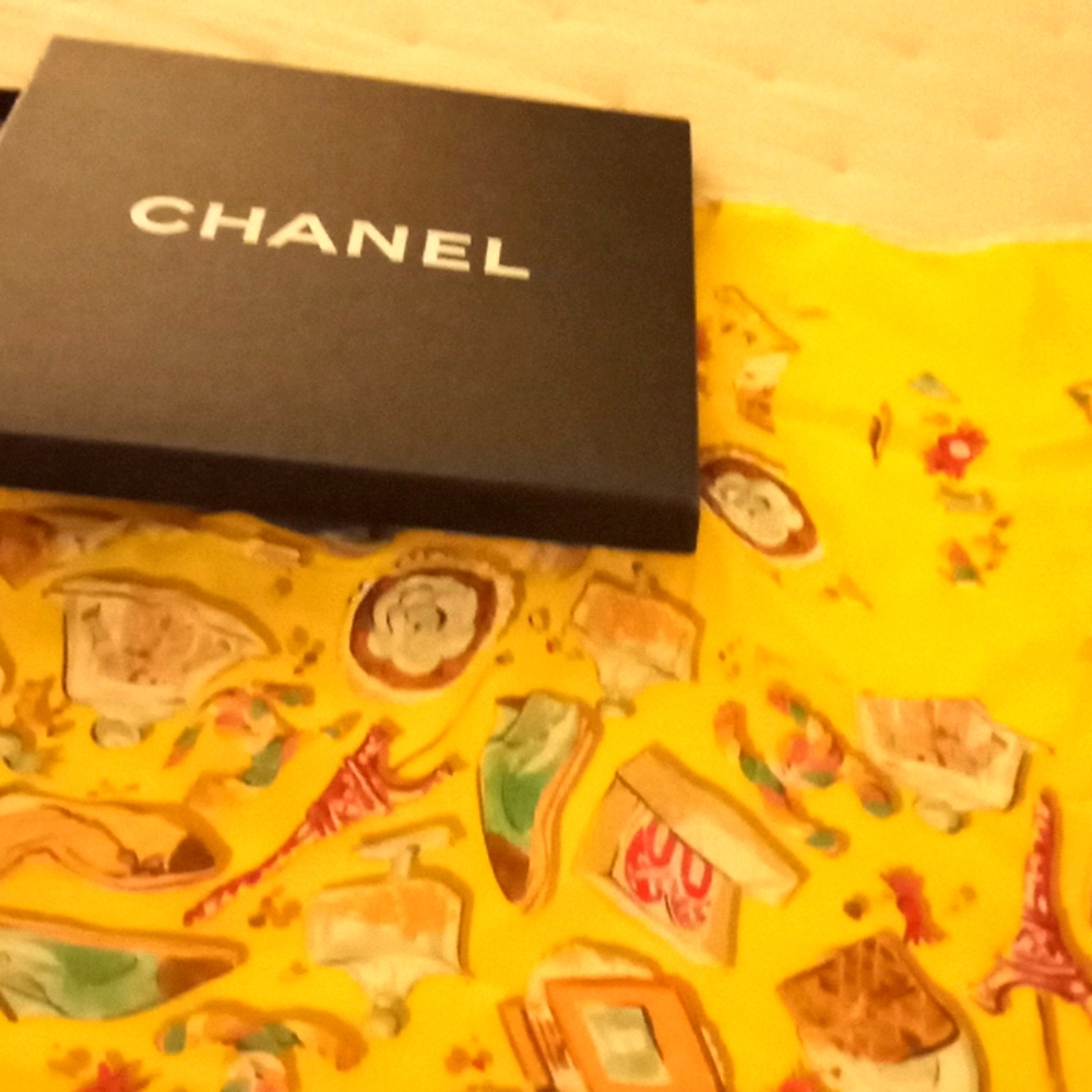 Chanel silk scarf